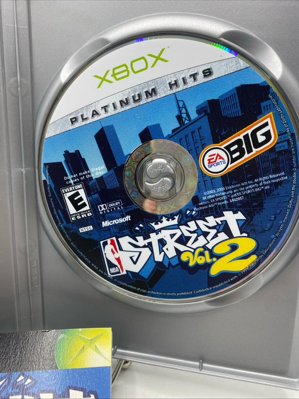 NBA Street Vol. 2 OG Xbox Good Condition Platinum Hits Video Game Basketball